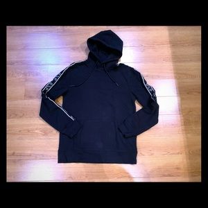 Express Black Logo Hoodie Sweatshirt Mens Medium